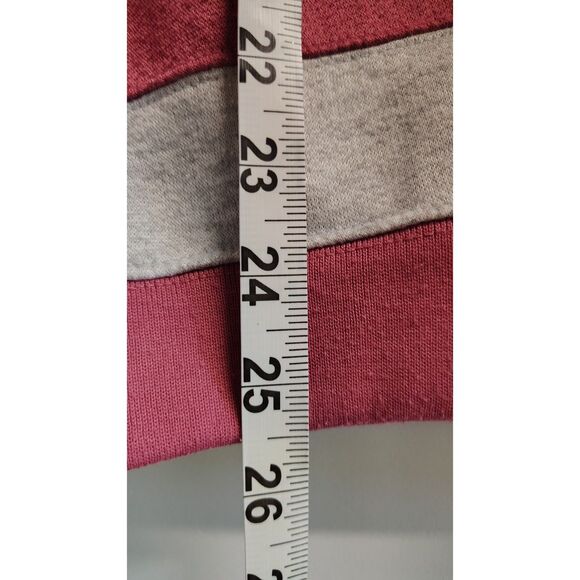 VTG Simply Basic Men's Dust Purple and Gray Stripe Medium Polo Sweater - Picture 6 of 6